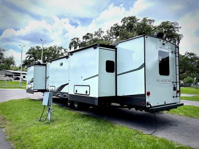 2026 Forest River Flagstaff Classic — rear three-quarter view