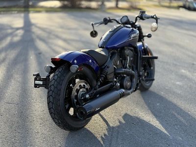 2025 Indian Motorcycle Scout Bobber Limited +Tech Spirit Blue Metallic - Photo 4