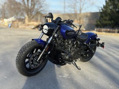 2025 Indian Motorcycle Scout Bobber Limited +Tech Spirit Blue Metallic - Photo 2