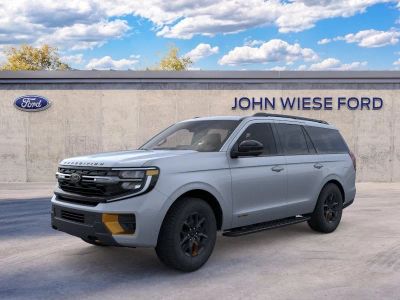 2026 Ford Expedition TREMOR 4X4 in Glacier Gray Metallic Tri-Coat — front three-quarter view