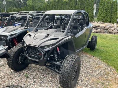 2025 Polaris® RZR Pro R 4 Ultimate-Super Graphite — front three-quarter view