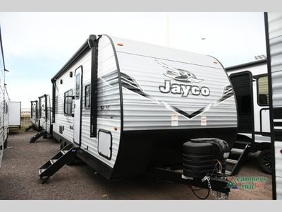 2026 Jayco Jay Flight SLX — front three-quarter view
