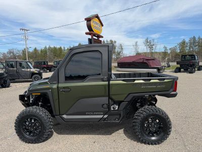 2026 Polaris Ranger XD 1500 NorthStar Mountaineer Edition R26XAN1RBB in Treeline Green Metallic — front three-quarter view