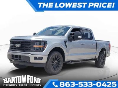 2026 Ford F-150 XLT 4WD SUPERCREW in Silver Metallic — front three-quarter view