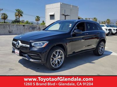 2022 MERCEDES-BENZ GLC 300 SUV in BLACK — front three-quarter view