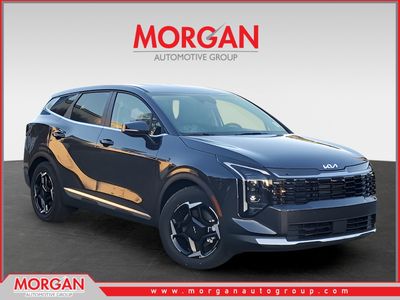 2026 Kia Sportage EX in Gray — front three-quarter view