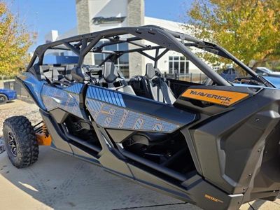 2026 Can-Am Maverick X3 MAX RS Turbo Scandi Blue & Orange Crush — photo 10 view