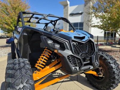 2026 Can-Am Maverick X3 MAX RS Turbo Scandi Blue & Orange Crush — photo 9 view