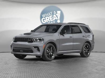 2026 Dodge Durango DURANGO GT PLUS AWD HEMI V8 in Vapor Gray Exterior Paint — front three-quarter view