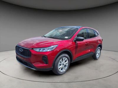 2025 Ford Escape Active in Red Metallic — front three-quarter view
