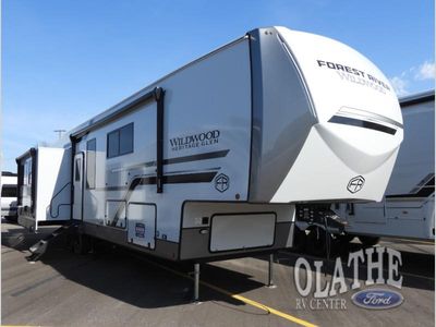 2026 Forest River RV Wildwood Heritage Glen — front three-quarter view
