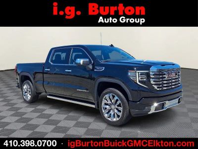 2026 GMC Sierra 1500 Denali in Onyx Black — front three-quarter view