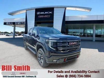 2026 GMC Sierra 1500 AT4 in Onyx Black — front three-quarter view
