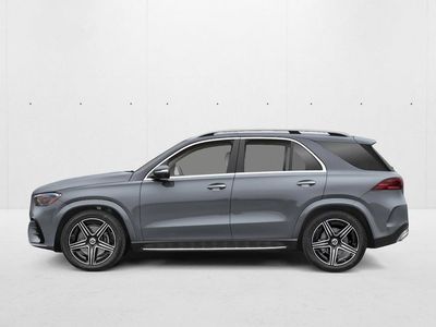 2026 Mercedes-Benz GLE 580 GLE 580 4MATIC &reg; SUV in Selenite Gray — front three-quarter view