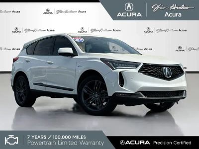 2024 Acura RDX in White — front three-quarter view