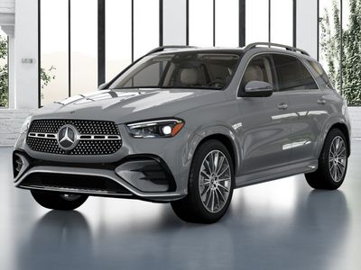 2026 Mercedes-Benz GLE 350 in MANUFAKTUR Alpine Grey — front three-quarter view