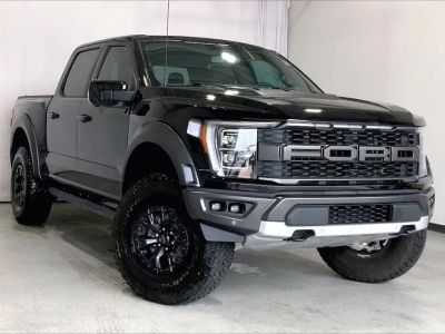 2023 Ford F-150 in Agate Black Metallic — front three-quarter view