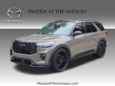 2026 Ford Explorer ST in Gray — front three-quarter view