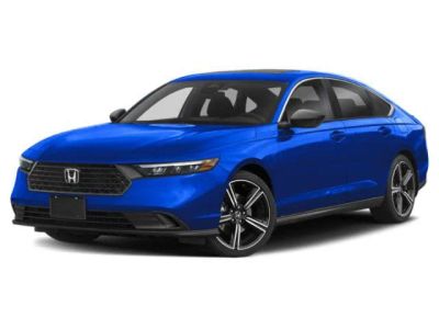2024 Honda Accord Hybrid Sport in Black — front three-quarter view