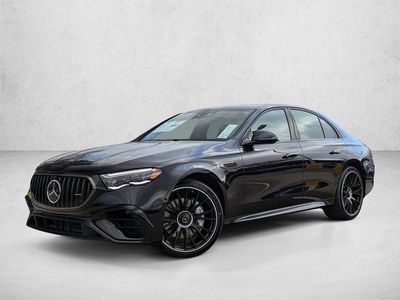 2026 Mercedes-Benz AMG E 53 E AMG &reg; E 53 E 4MATIC+ &reg; Sedan in Obsidian Black — front three-quarter view