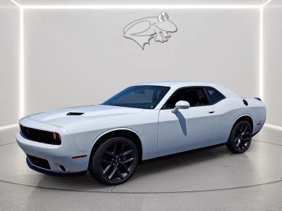 2023 Dodge Challenger SXT in White Knuckle Clearcoat — front three-quarter view