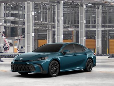 2026 Toyota Camry SE in Ocean Gem — front three-quarter view