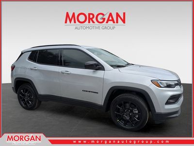 2026 Jeep Compass Latitude in Silver — front three-quarter view