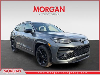 2026 Volkswagen Tiguan SE R-Line Black in Platinum — front three-quarter view
