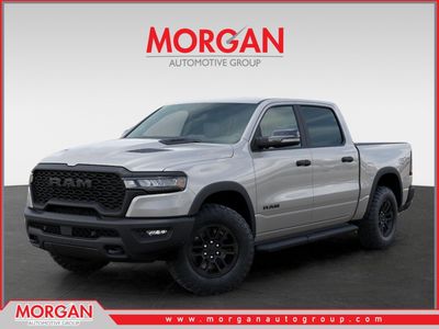 2026 Ram 1500 Rebel in Silver — front three-quarter view
