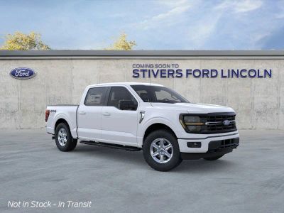 2026 Ford F-150 XLT in Oxford White — front three-quarter view