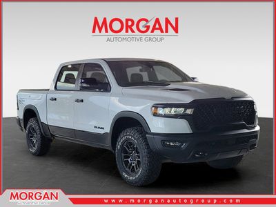 2026 Ram 1500 Rebel in Bright White Clearcoat — front three-quarter view