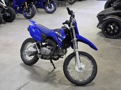 2026 Yamaha TT-R110E — front three-quarter view