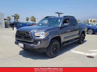 2022 TOYOTA TACOMA SR5 DOUBLE CAB 5' BED V6 AT in Magnetic Gray Metallic — front three-quarter view