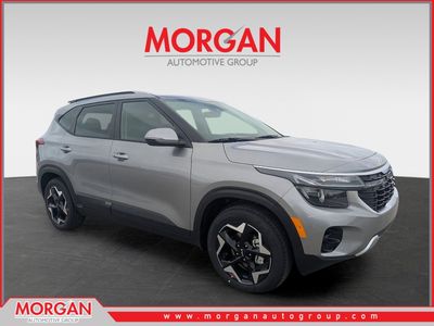 2026 Kia Seltos S in Steel Gray — front three-quarter view