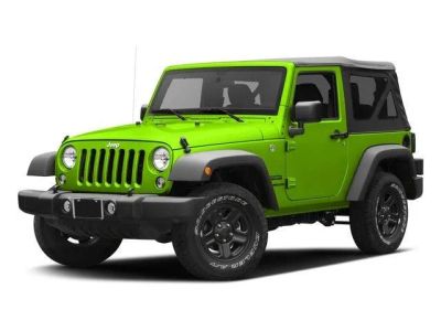 2016 Jeep Wrangler Sport in Hypergreen Clearcoat — front three-quarter view