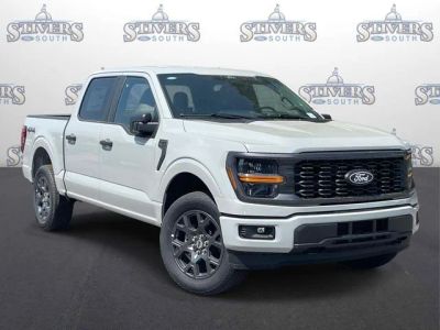 2026 Ford F-150 STX in White — front three-quarter view