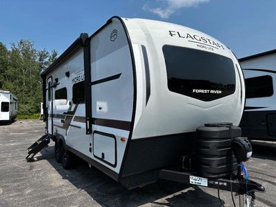 2026 Forest River RV Flagstaff Micro Lite — front three-quarter view