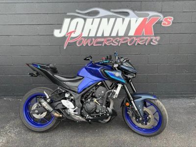 2023 Yamaha MT-03 — front three-quarter view