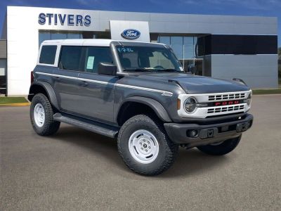 2026 Ford Bronco Heritage Edition in Carbonized Gray Metallic — front three-quarter view