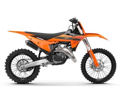 2025 KTM 150 SX — front three-quarter view