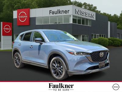 2023 Mazda Mazda CX-5 2.5 S Carbon Edition AWD in Polymetal Gray — front three-quarter view