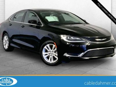 2017 Chrysler 200 Limited Platinum in Black Clearcoat — front three-quarter view