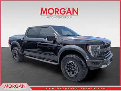 2023 Ford F-150 Raptor in Black — front three-quarter view