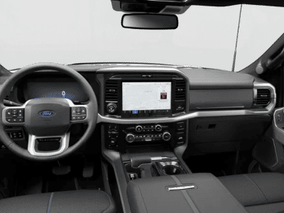 2026 Ford F-150 Platinum in Avalanche — front three-quarter view