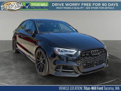 2017 Audi S3 2.0T Premium Plus quattro in Black Metallic — front three-quarter view