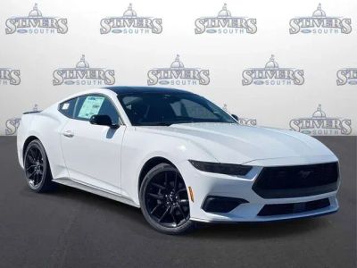 2026 Ford Mustang EcoBoost in White — front three-quarter view