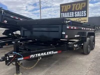 2026 PJ Trailers DL142 — front three-quarter view