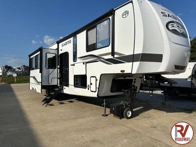 2026 Forest River RV Sabre — rear three-quarter view