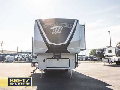2026 Grand Design Momentum — rear three-quarter view