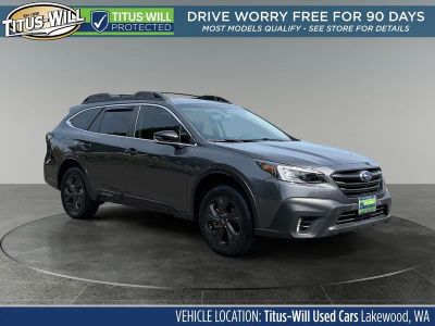 2020 Subaru Outback Onyx Edition XT in Gray Metallic — front three-quarter view